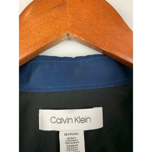 Calvin Klein Mens XL Two-Tone Long Sleeve Button-Up Shirt - Picture 5 of 6